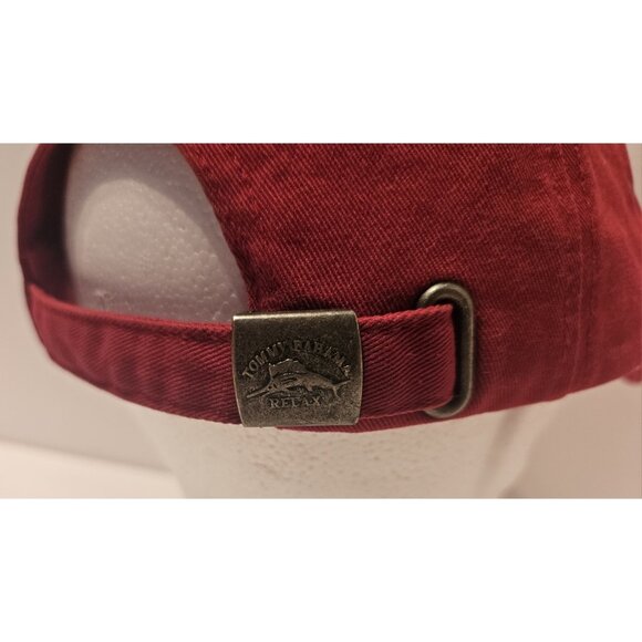 Tommy Bahama Red Relax Hat Cap Embroidered Marlin Adj Cool Operator Drink recipe - Picture 5 of 13